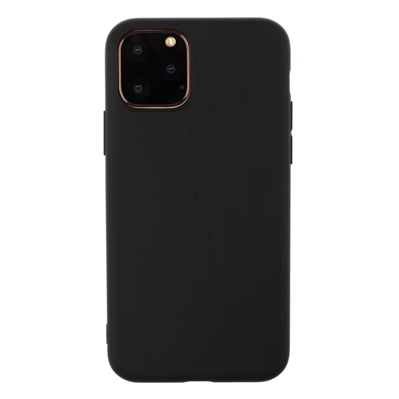 TPU Mobile Phone Cover For iPhone 15 Pro , Anti-Scratch Phone Shell Matte Design Phone Case - Black