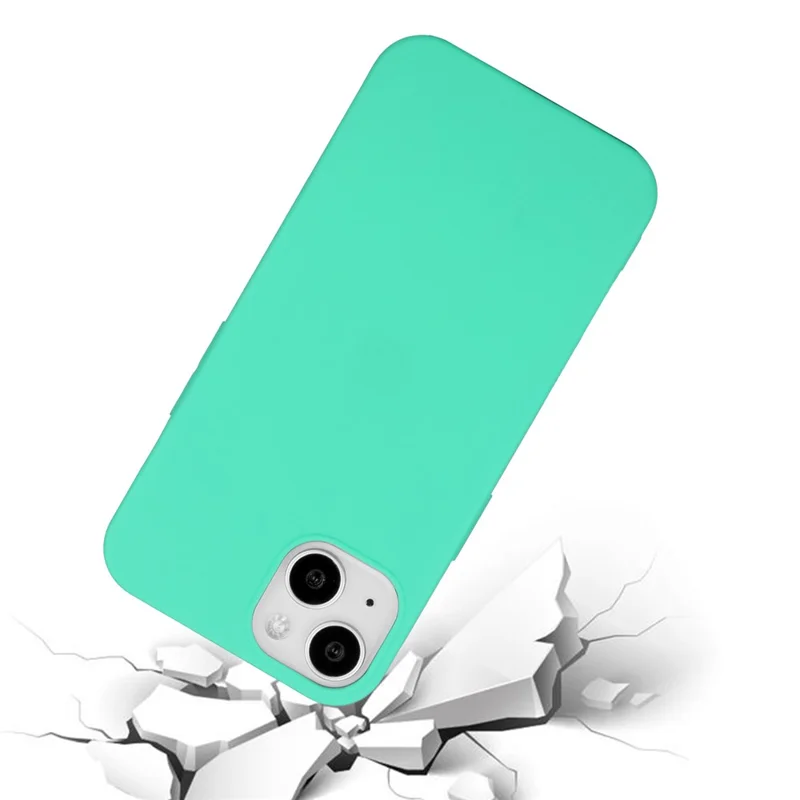 Pour Iphone 15 Matte Slim-Fit Shell TPU TPU Thelle Case Soft Smartphone Cover - Vert
