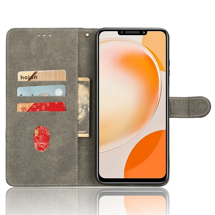 Для Huawei nova Y91 4G / Enjoy 60X Прочный влагозащитный чехол с бумажником и подставкой, кошелёк из искусственной кожи с ремешком - чёрный