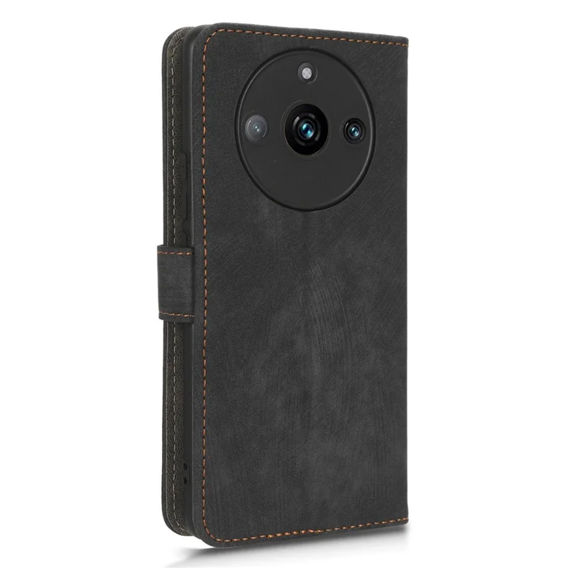 For Realme 11 Pro 5G / 11 Pro+ 5G Phone Cover RFID Blocking Wallet Leather Case with Foldable Stand - Black