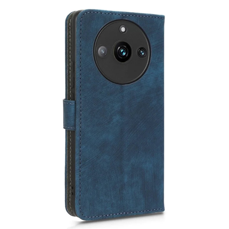 For Realme 11 Pro 5G / 11 Pro+ 5G Phone Cover RFID Blocking Wallet Leather Case with Foldable Stand - Blue