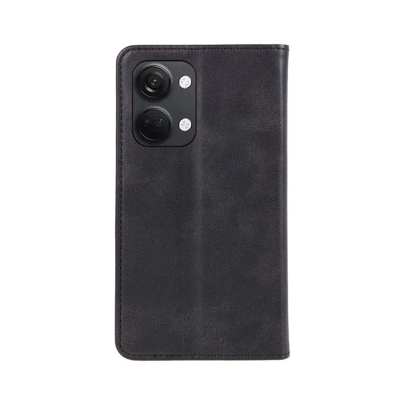 For OnePlus Nord 3 5G / Ace 2V Business Style Wallet Phone Cover Calf Texture Anti-drop PU Leather Shell Case - Black