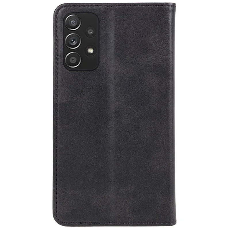 Per Samsung Galaxy A52s 5G / A52 5G / 4G Custodia in pelle PU con supporto Antigraffio Texture Vitello Custodia Antipolvere per telefono - Nero