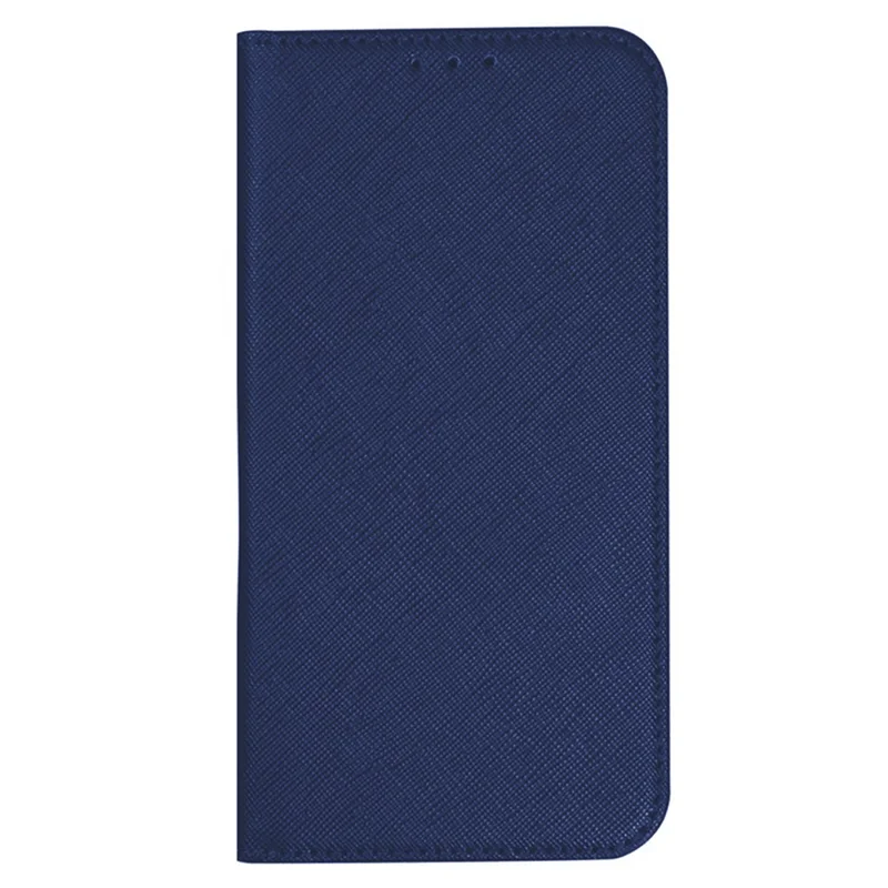 For Samsung Galaxy A54 5G Stand PU Leather Cover Case Wallet Cross Texture Shell - Dark Blue
