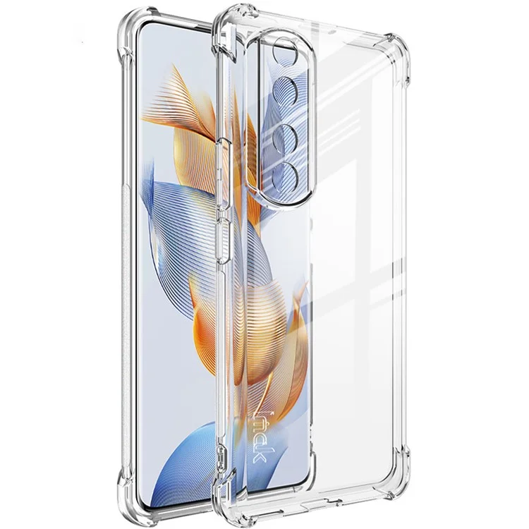 IMAK For Honor 90 Pro Soft TPU Phone Cover Airbag Drop-proof Transparent Phone Case - Transparent