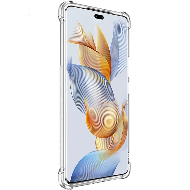 IMAK For Honor 90 Pro Soft TPU Phone Cover Airbag Drop-proof Transparent Phone Case - Transparent