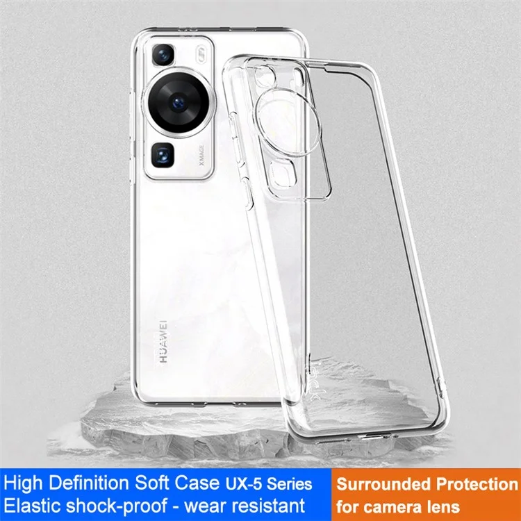 IMAK UX-5 Series Phone TPU Case per Huawei P60 / P60 Pro, cover telefonica antigraffio in materiale trasparente