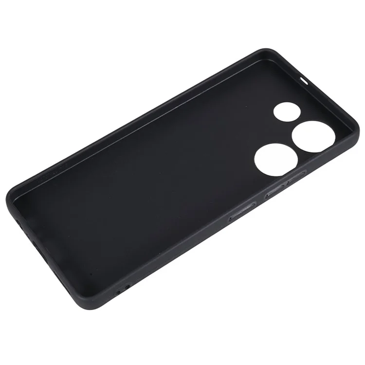 Matte Finish Phone Cover for TECNO Camon 20 4G , Scratch-Resistant TPU Back Case - Black