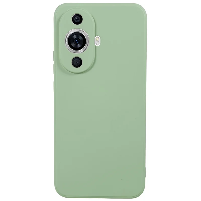 For Huawei nova 11 / nova 12s 4G / nova 12 Lite 4G Fiber Lining Phone Case Candy Color Rubberized TPU Back Cover - Bean Green