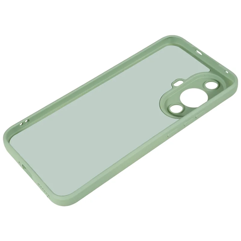 For Huawei nova 11 / nova 12s 4G / nova 12 Lite 4G Fiber Lining Phone Case Candy Color Rubberized TPU Back Cover - Bean Green
