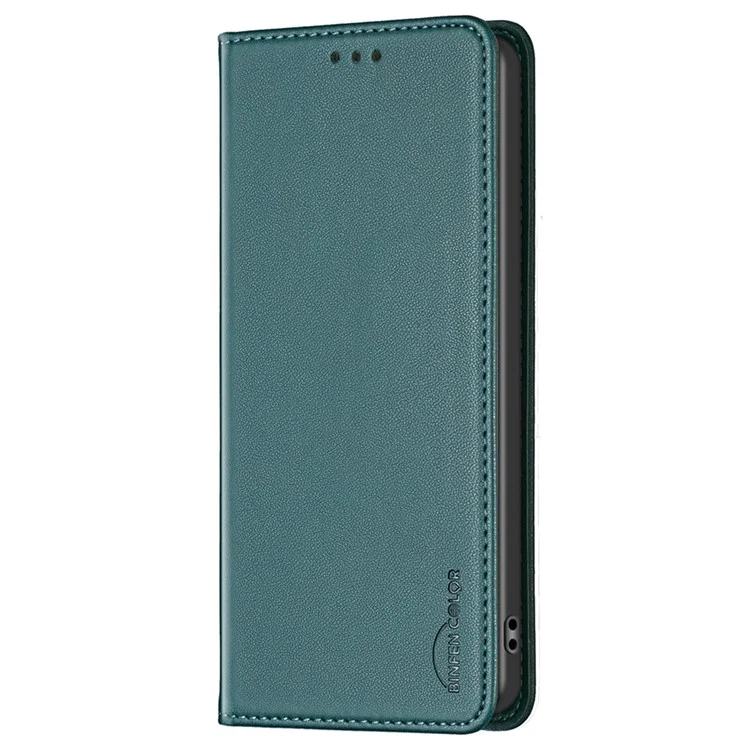 Étui de protection BINFEN COLOR BF18 pour Xiaomi Redmi Note 12S 4G, coque en cuir avec porte-cartes - Vert