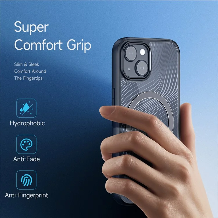 DUX DUCIS Aimo Series for iPhone 15 Plus Magnetic Phone Cover TPU+PC Matte Case (REACH Certification) - Black