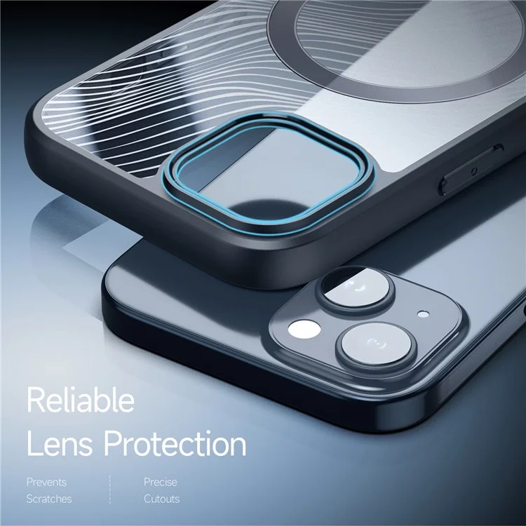 DUX DUCIS Aimo Series for iPhone 15 Plus Magnetic Phone Cover TPU+PC Matte Case (REACH Certification) - Black