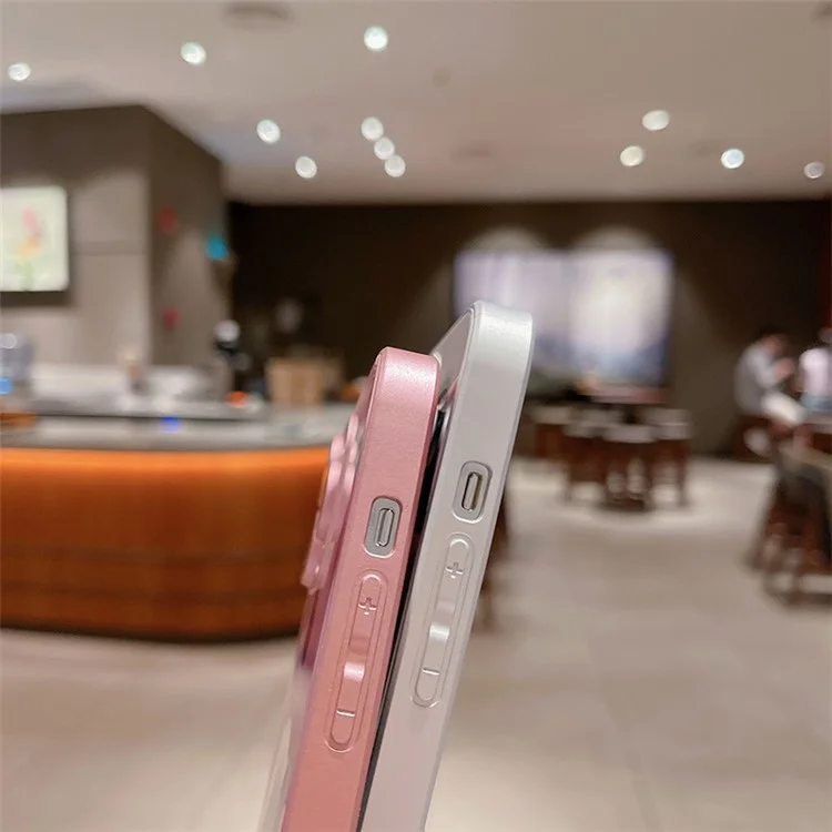 Pour Iphone 12 Pro Mignon Panda Panda Imprimée à Gratter le Verre Trempé + Tpu Case de Téléphone Avec Film de L'objectif - Rose