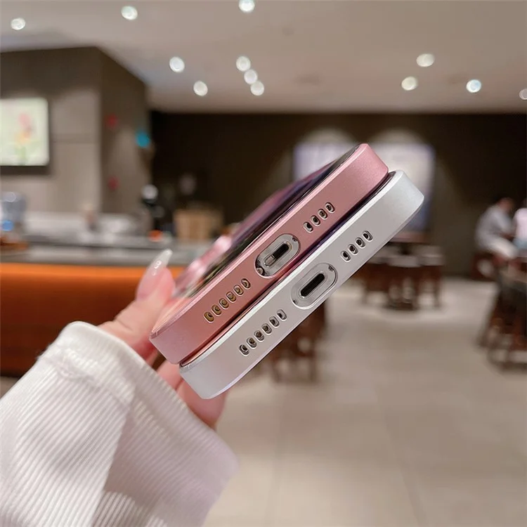 Pour Iphone 12 Pro Mignon Panda Panda Imprimée à Gratter le Verre Trempé + Tpu Case de Téléphone Avec Film de L'objectif - Rose