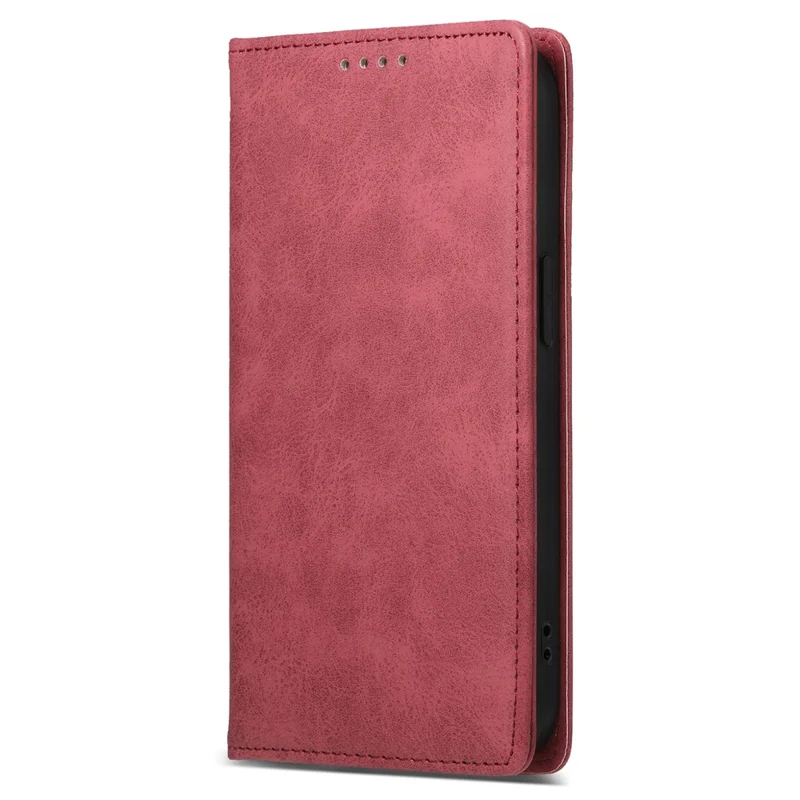 DF-05 RFID Blocking Phone Case For Xiaomi 13 Ultra , Wallet PU Leather Coated Matte TPU Stand Cover - Red