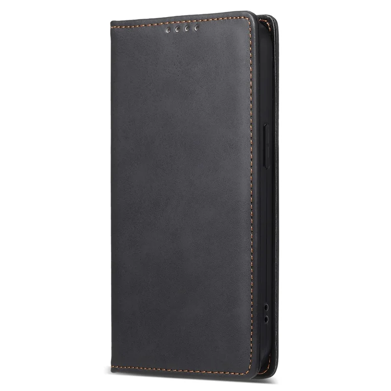 DF-05 Business Phone Case für Samsung Galaxy S23 Ultra, RFID-blockierendes Wallet-PU-Leder-Ständer-Cover - Schwarz