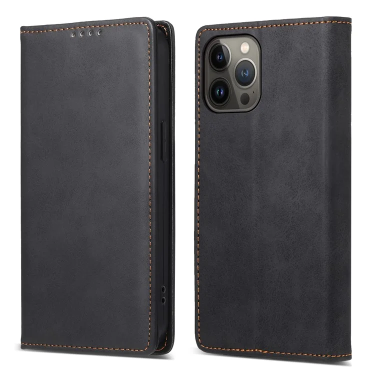 DF-05 Per iPhone 13 Pro Max 6.7 pollici Custodia Protettiva con Supporto per Wallet RFID Blocking - Nero