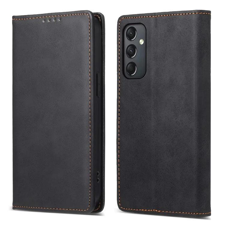DF-05 per Samsung Galaxy A24 4G (162,1 x 77,6 x 8,3 mm) Custodia per telefono in pelle PU + TPU con protezione RFID - Nero