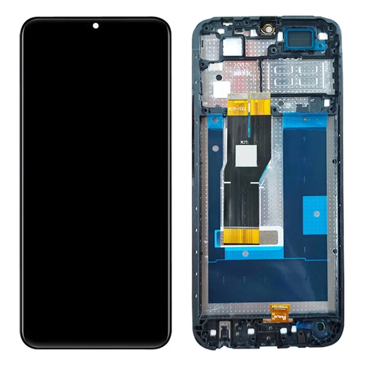Für vivo Y02 4G / Y02A 4G Grade B LCD-Bildschirm und Digitizer-Baugruppe + Rahmen-Ersatzteil (ohne Logo)