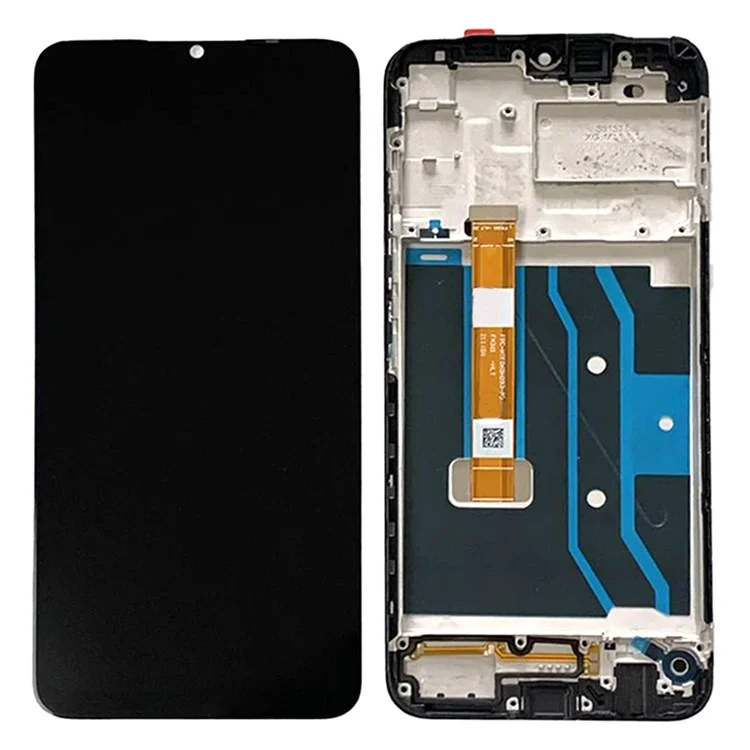 Für Realme 7i (Global) Bildschirmeinheit und Digitizer (ohne Logo) der Klasse B + Rahmen