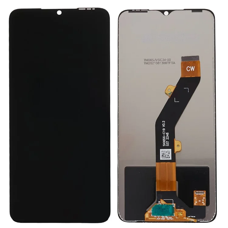 Per Infinix Hot 30i X669 Schermo LCD e Pannello Digitizer di Grado C da 6,56" Parte di Riparazione (senza Logo)