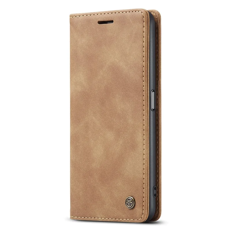 CASEME 013 Series Leather Case for Oppo A57 4G / A57s 4G / A57e 4G / A77 4G / A77s 4G / OnePlus Nord N20 SE 4G Wallet Stand Phone Cover - Brown