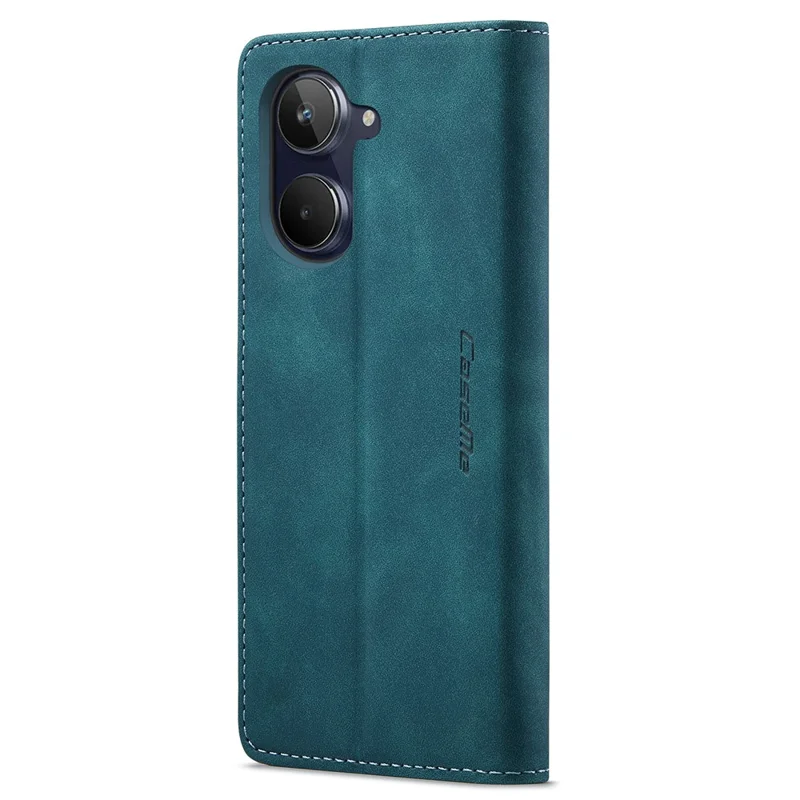 CASEME 013 Series For Realme 10 4G PU Leather Stand Wallet Case Flip Cell Phone Cover - Blue