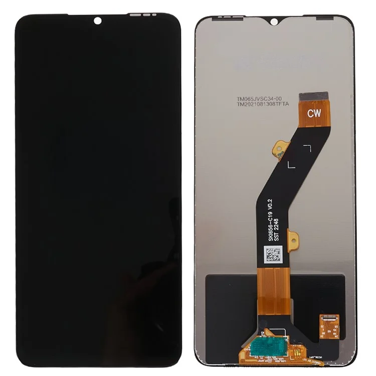 Für Infinix Smart 7 (Indien) 4G / Smart 7 Plus X6517 6.6" Grade C LCD-Bildschirm und Digitizer-Baugruppe Reparaturteil (ohne Logo)