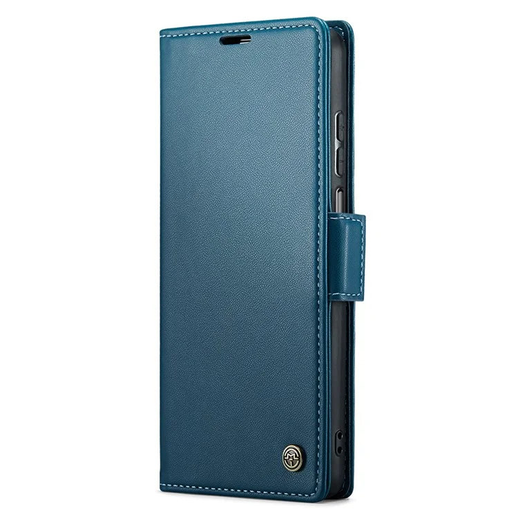 For Xiaomi Redmi Note 9S 4G / Note 9 Pro 4G / Note 9 Pro Max Leather Case CASEME 023 RFID Blocking 3 Card Slot Mobile Cover - Blue