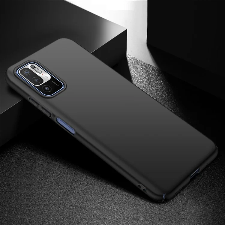 Für Xiaomi Redmi Note 10T 5G / Note 10 5G / Poco M3 Pro 4G / M3 Pro 5G Einfarbige PC-Hülle Stoßfeste Handyhülle - Schwarz