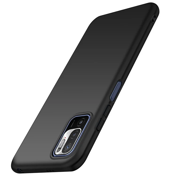 Für Xiaomi Redmi Note 10T 5G / Note 10 5G / Poco M3 Pro 4G / M3 Pro 5G Einfarbige PC-Hülle Stoßfeste Handyhülle - Schwarz