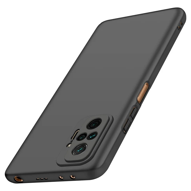 Capa de Telefone para Xiaomi Redmi Note 10 Pro 4G (Global) / (Índia) / Note 10 Pro Max 4G Cor Sólida PC Capa de Telefone - Preto