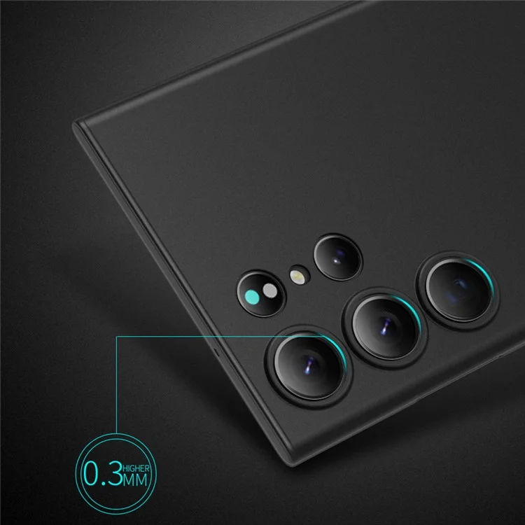 X-LEVEL Für Samsung Galaxy S23 Ultra PP Handyhülle Ultra-slim Anti-fingerabdruck Matte Abdeckung - Transparentes Schwarz
