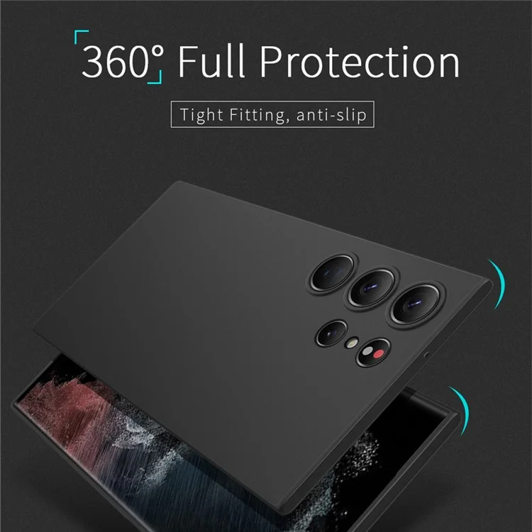 X-LEVEL Für Samsung Galaxy S23 Ultra PP Handyhülle Ultra-slim Anti-fingerabdruck Matte Abdeckung - Transparentes Schwarz