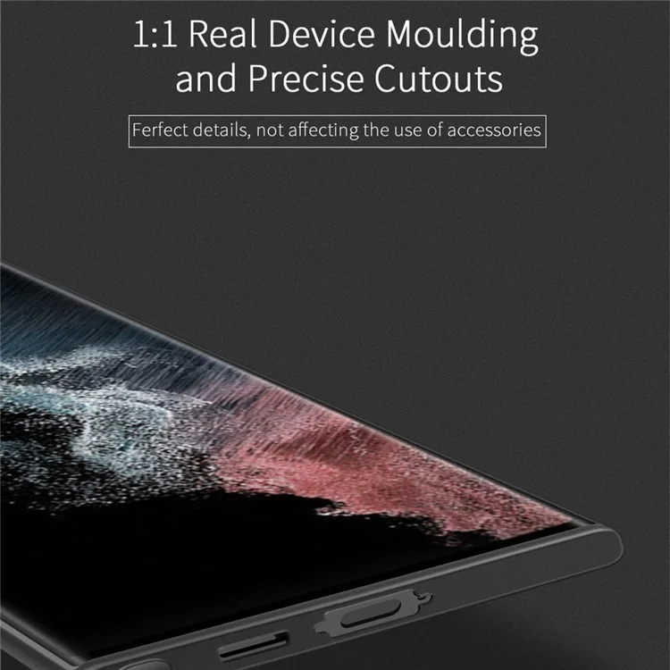 X-LEVEL Für Samsung Galaxy S23 Ultra PP Handyhülle Ultra-slim Anti-fingerabdruck Matte Abdeckung - Transparentes Schwarz