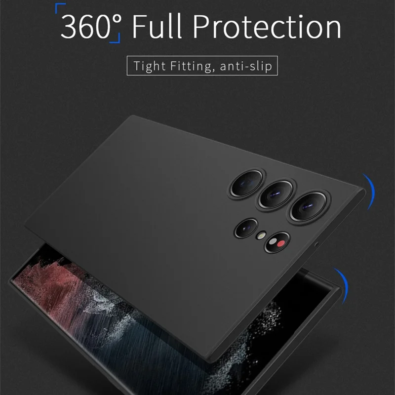 X-LEVEL For Samsung Galaxy S23+ Matte PP Phone Case Ultra-thin Drop-proof Cover - Transparent Black