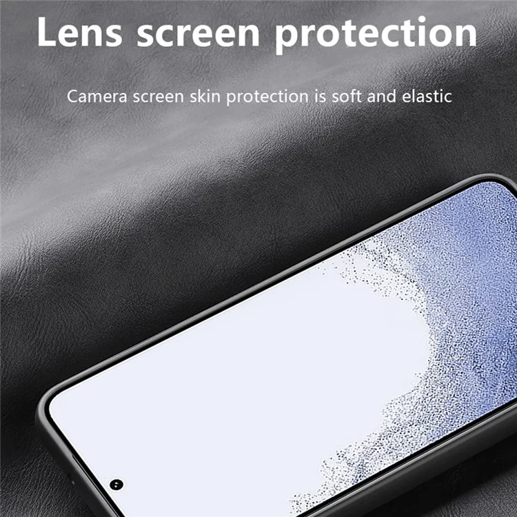 X-LEVEL Phone Case for Samsung Galaxy S23 Ultra , Bojue-3 Series PU Leather Coated TPU Back Cover - Grey
