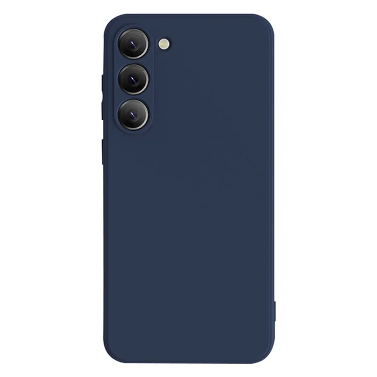 X-LEVEL Для Samsung Galaxy S23 Liquid Silicone Texture Back Cover Anti-drop TPU Phone Case - Dark Blue