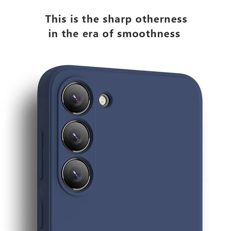 X-LEVEL Для Samsung Galaxy S23 Liquid Silicone Texture Back Cover Anti-drop TPU Phone Case - Dark Blue