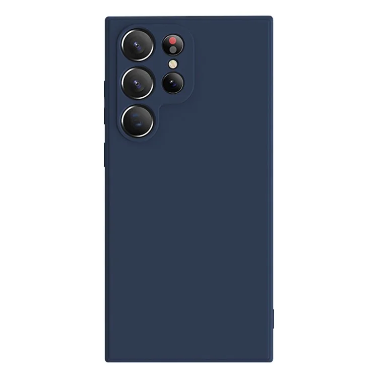 X-LEVEL For Samsung Galaxy S23 Ultra Anti-drop TPU Phone Case Liquid Silicone Texture Back Cover - Dark Blue