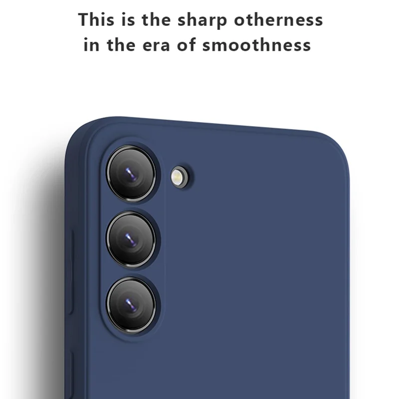 X-LEVEL For Samsung Galaxy S23 Ultra Anti-drop TPU Phone Case Liquid Silicone Texture Back Cover - Dark Blue