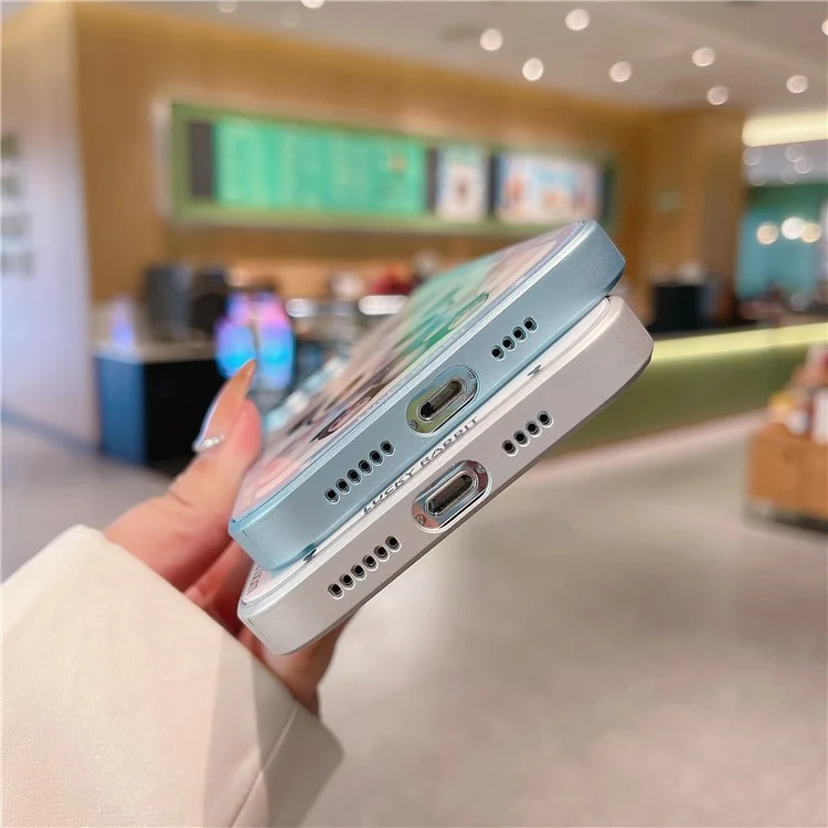 Pour iPhone 12 Pro Shadow Panda Pattern Tempered Glass Back TPU Frame Protection Phone Cover with Lens Film - Noir