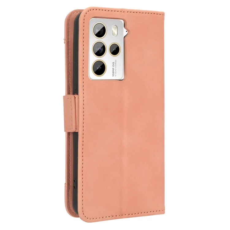 Für HTC U23 Pro 5G Mehrfach-Kartenschlitz-Handyhülle PU-Leder-Hülle mit Ständer Geldbörse - Pink