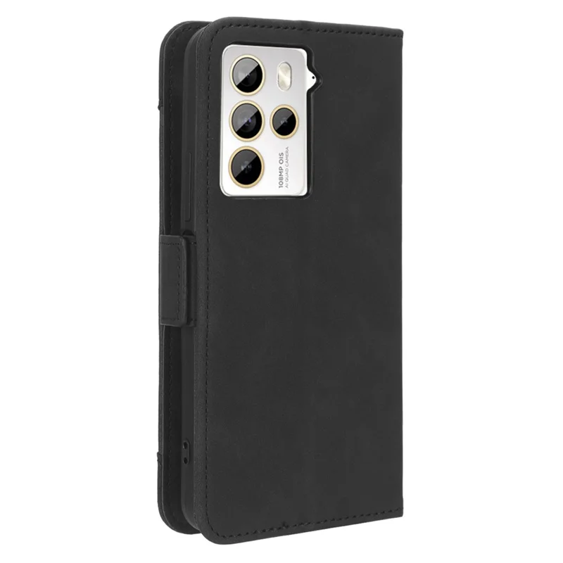 Per HTC U23 Pro 5G Copertura del Telefono Cellulare Slot Multipli per Schede in Pelle PU con Supporto Portafoglio - Nero