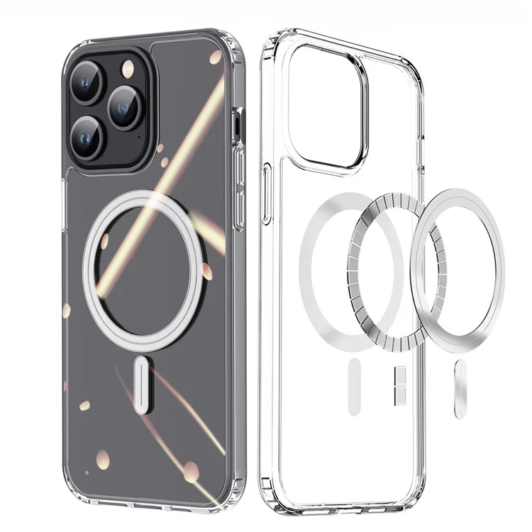 DUX DUCIS Clin Series for iPhone 15 Pro Max Magnetic Phone Case TPU+PC Clear Cover Compatible with MagSafe