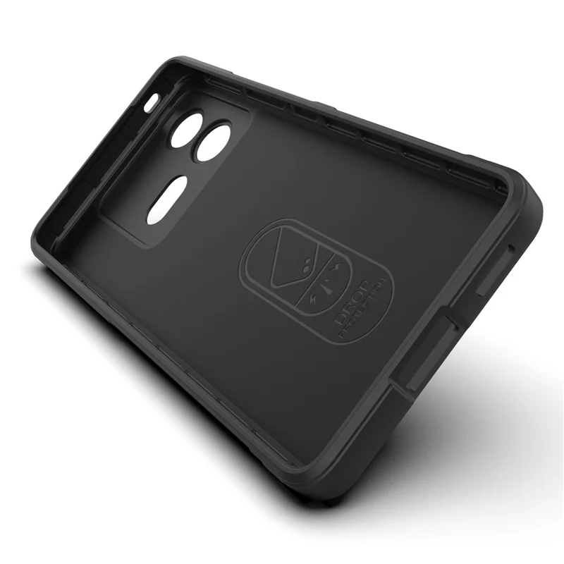 Per vivo iQOO Neo8 5G TPU Phone Case Rugged Back Shock Absorbing Anti-Fall Cover - Nero