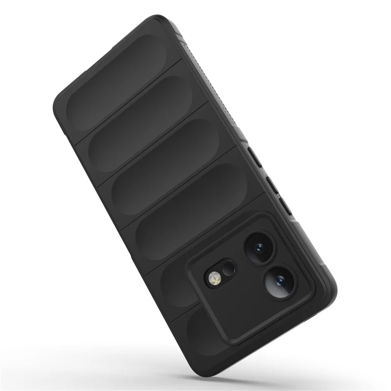 Per vivo iQOO Neo8 5G TPU Phone Case Rugged Back Shock Absorbing Anti-Fall Cover - Nero