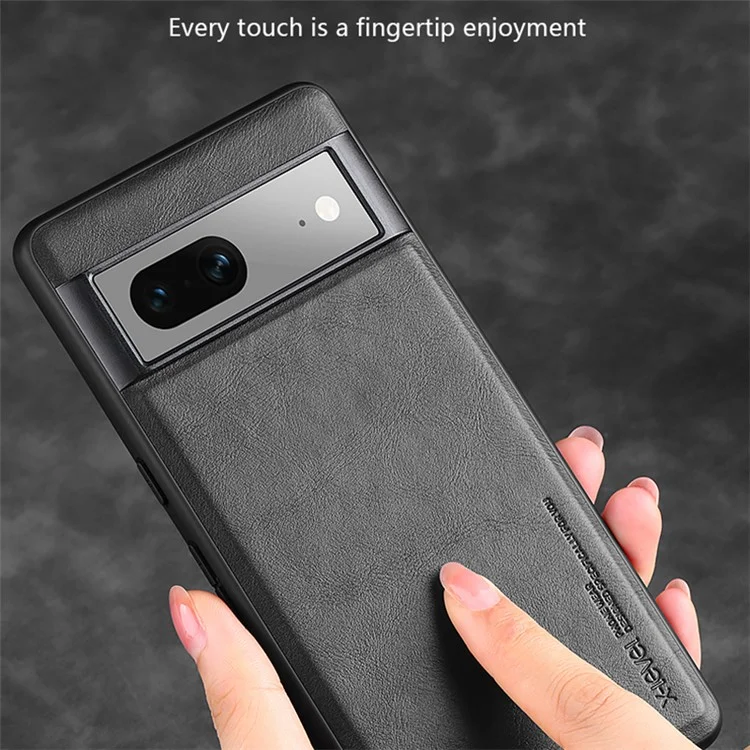 X-LEVEL Earl 3rd Gen Serie für Google Pixel 7 5G Matte Handyhülle Soft TPU Anti-Kratzer Hülle - Schwarz