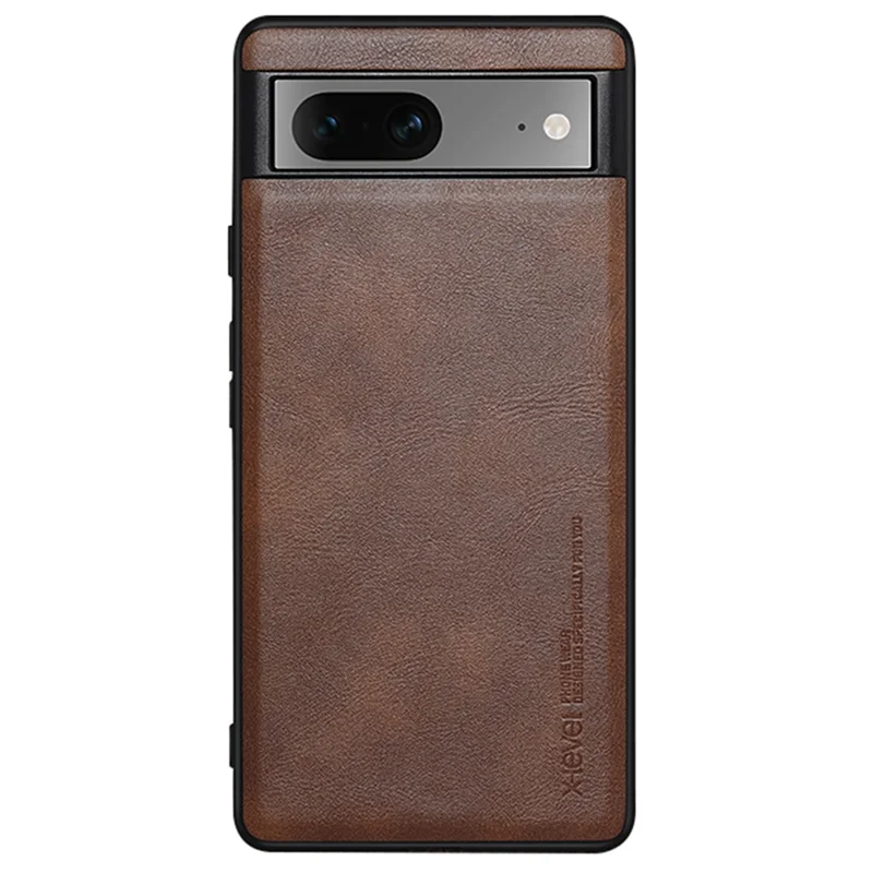X-LEVEL Earl 3rd Gen Series For Google Pixel 7 5G Matte Phone Case Soft TPU Anti-Scratch Cover - Brown
